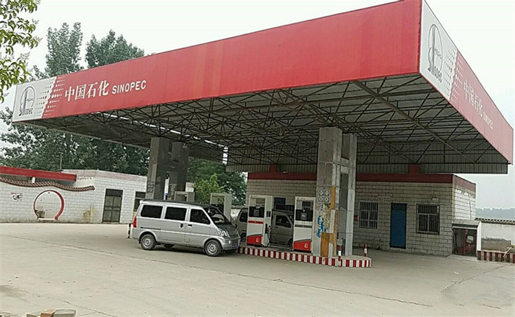 海宁加油站钢结构网架案例5